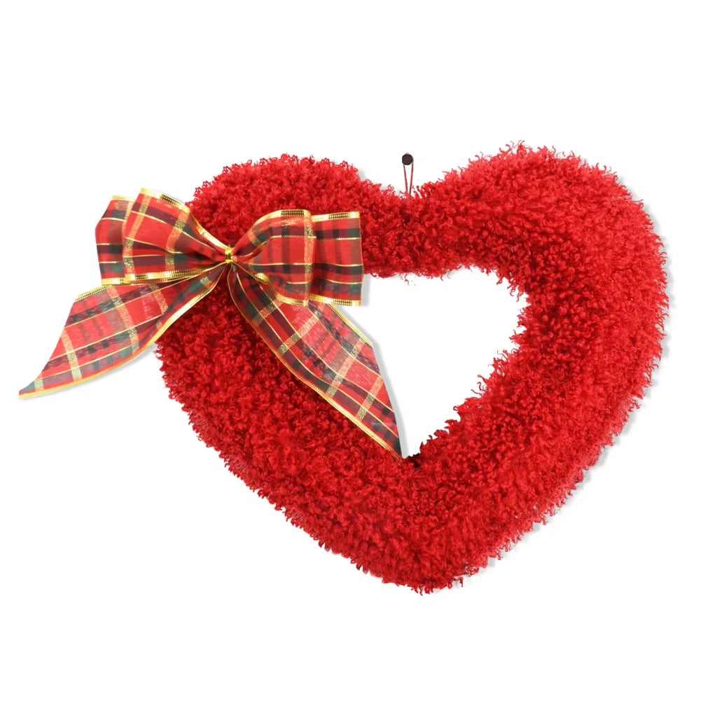 Floral Valentines Day Heart Wreath - Big Ass Store