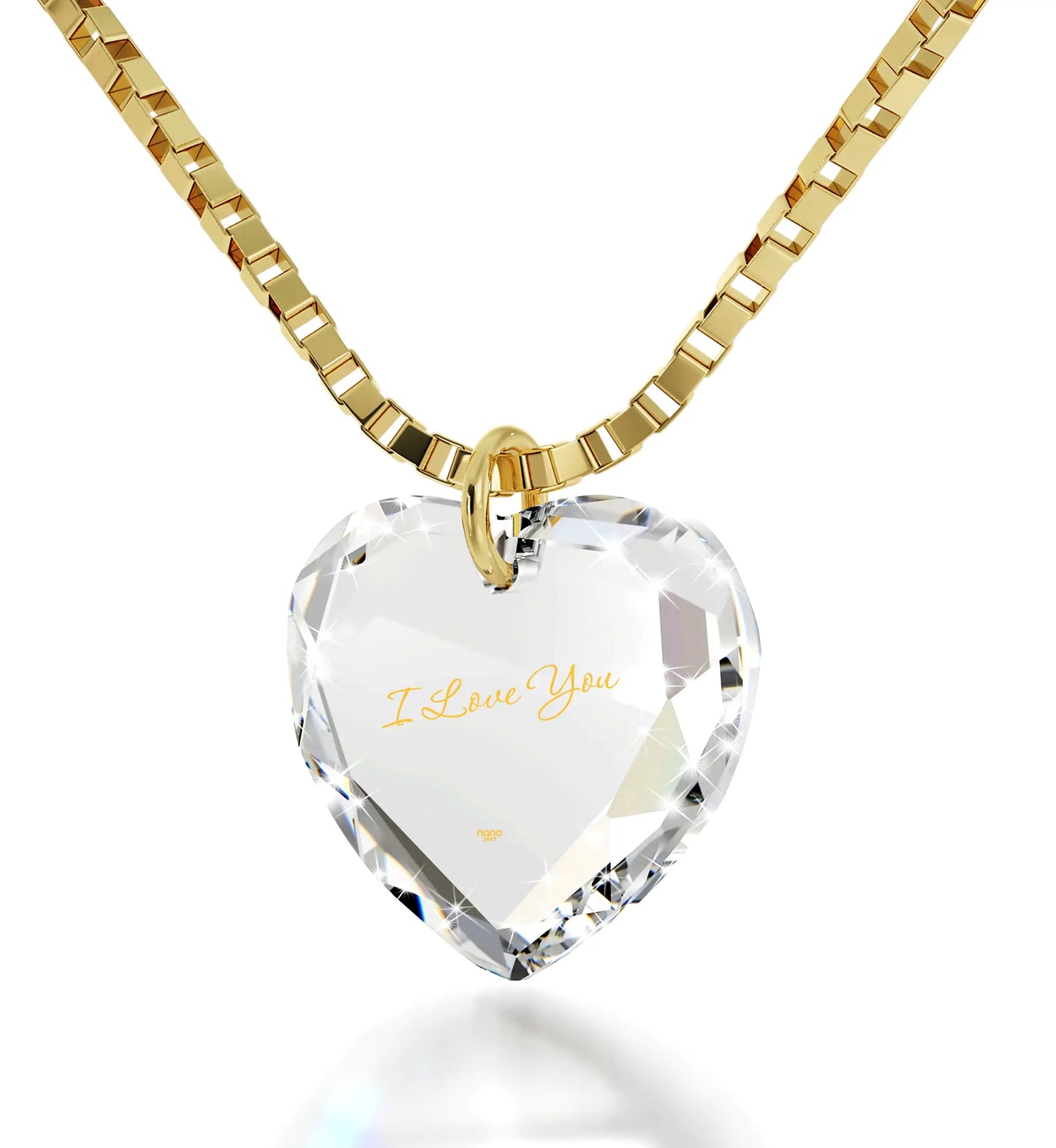 Swarovski Tiny Crystal Heart Necklace - Big Ass Store