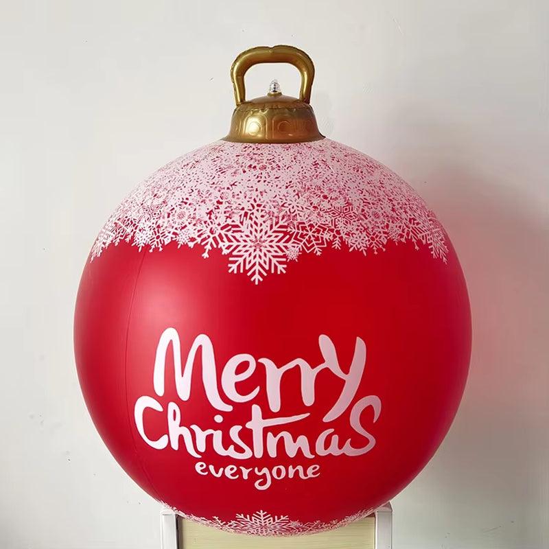 24"/60Cm Christmas Inflatable Decorated Ball Outdoor PVC Giant Xmas Ball - Big Ass Store