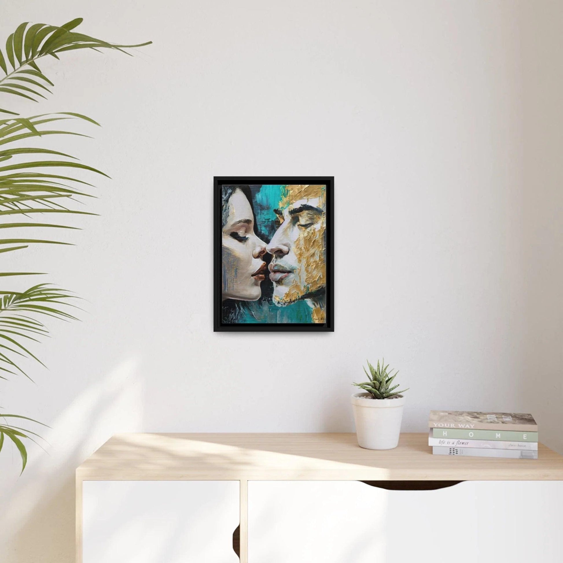 KISS ME Canvas Wall Art - by Queennoble - Big Ass Store