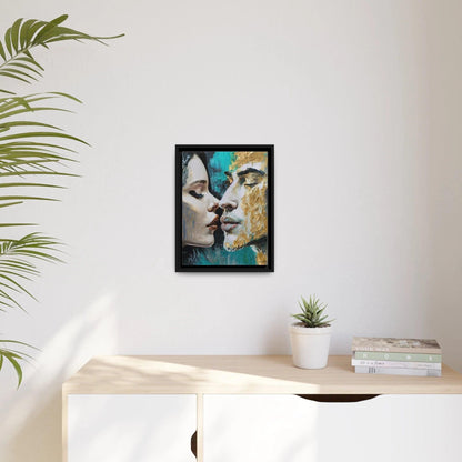 KISS ME Canvas Wall Art - by Queennoble - Big Ass Store