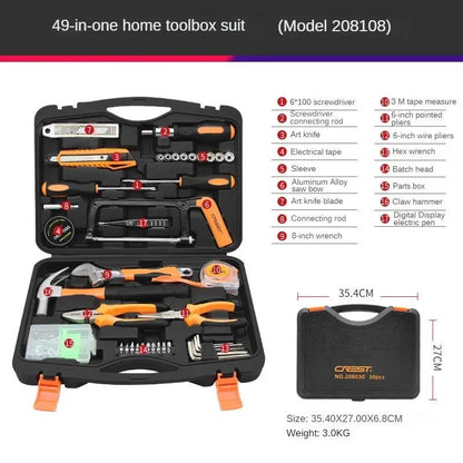 Handy Household Hardware Tool Box Set - Big Ass Store
