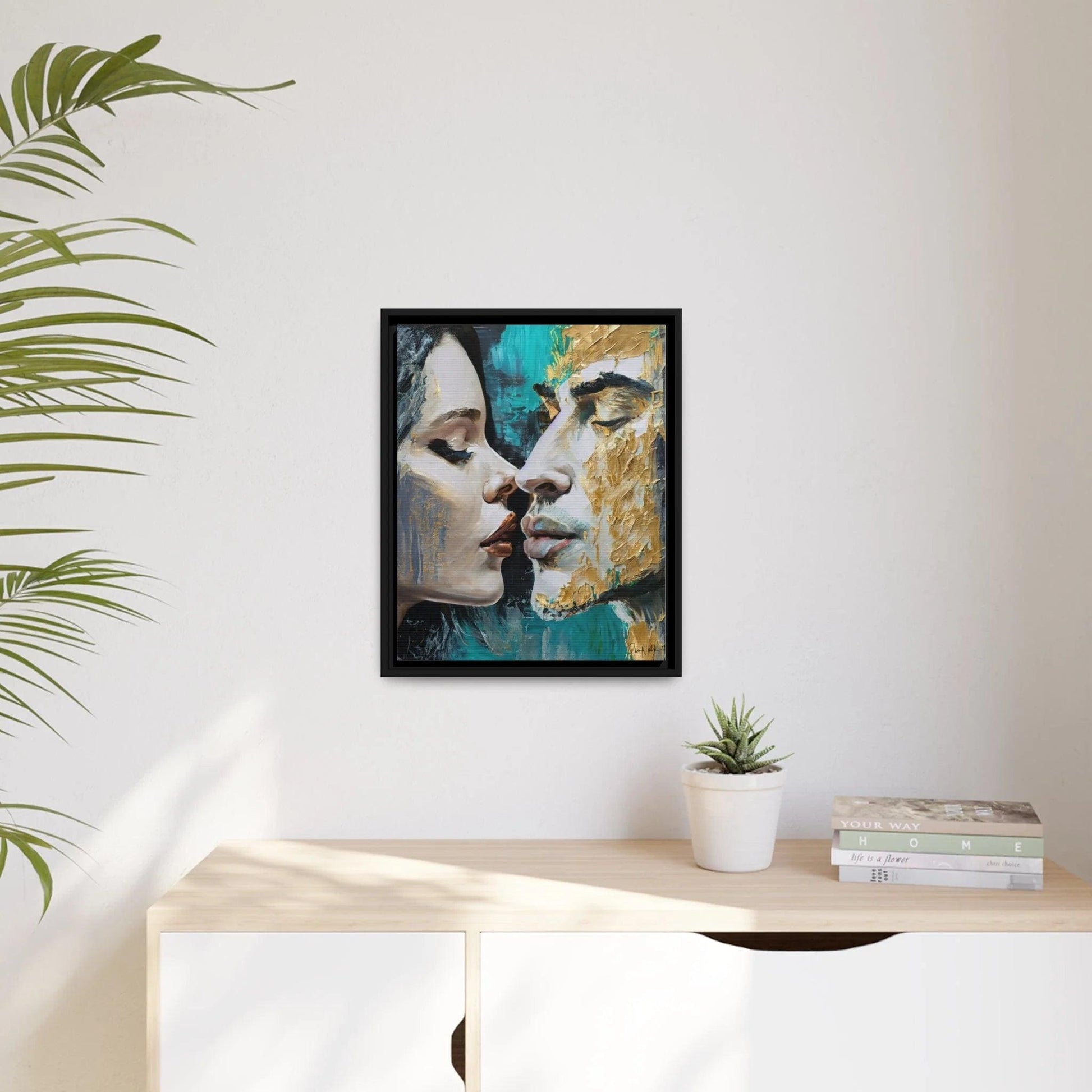 KISS ME Canvas Wall Art - by Queennoble - Big Ass Store