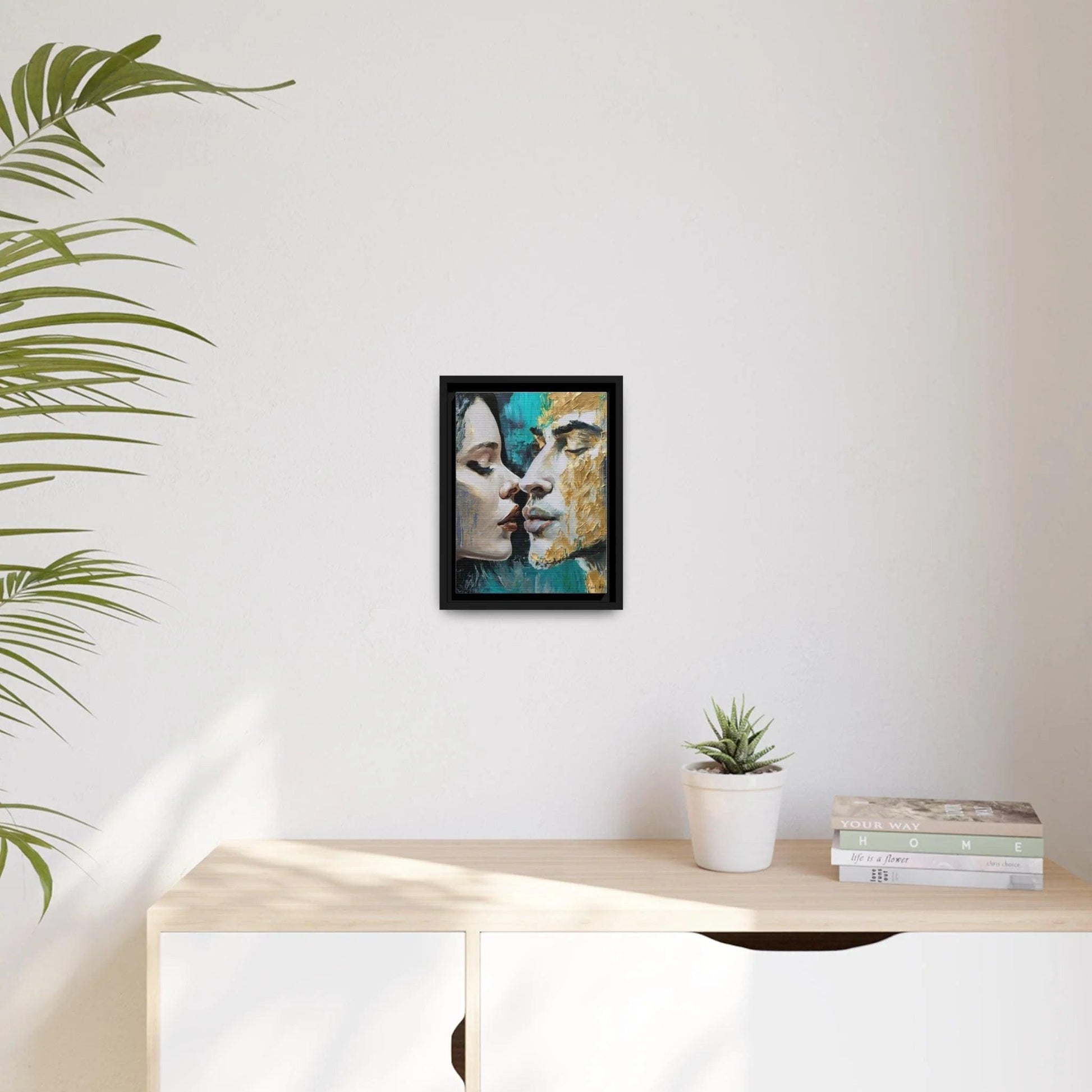 KISS ME Canvas Wall Art - by Queennoble - Big Ass Store