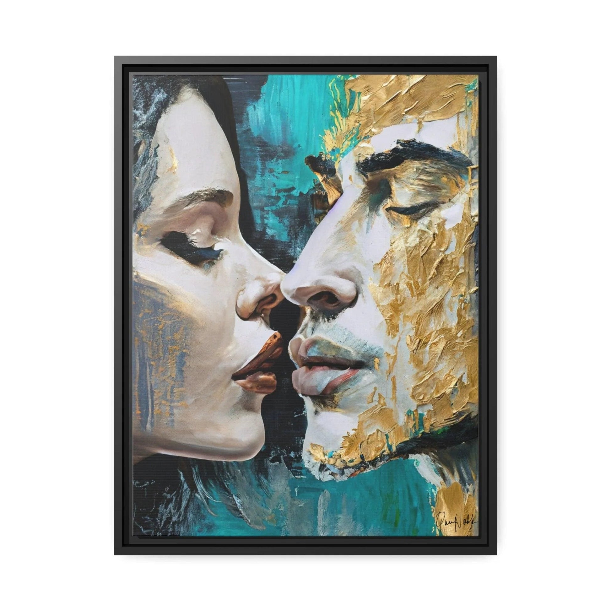 KISS ME Canvas Wall Art - by Queennoble - Big Ass Store