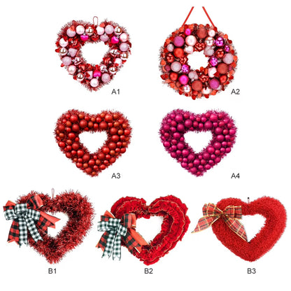 Floral Valentines Day Heart Wreath - Big Ass Store