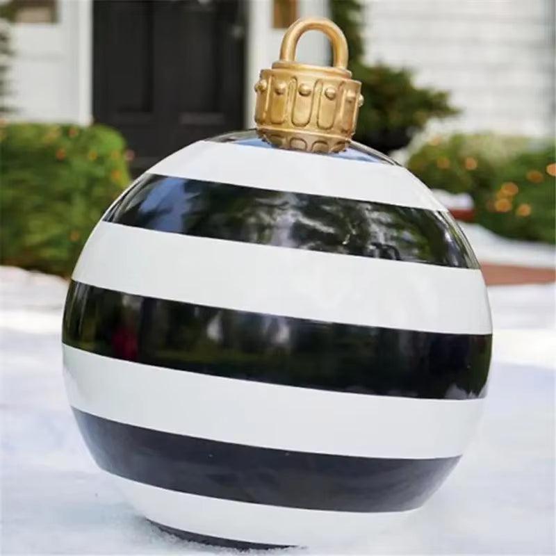 24"/60Cm Christmas Inflatable Decorated Ball Outdoor PVC Giant Xmas Ball - Big Ass Store
