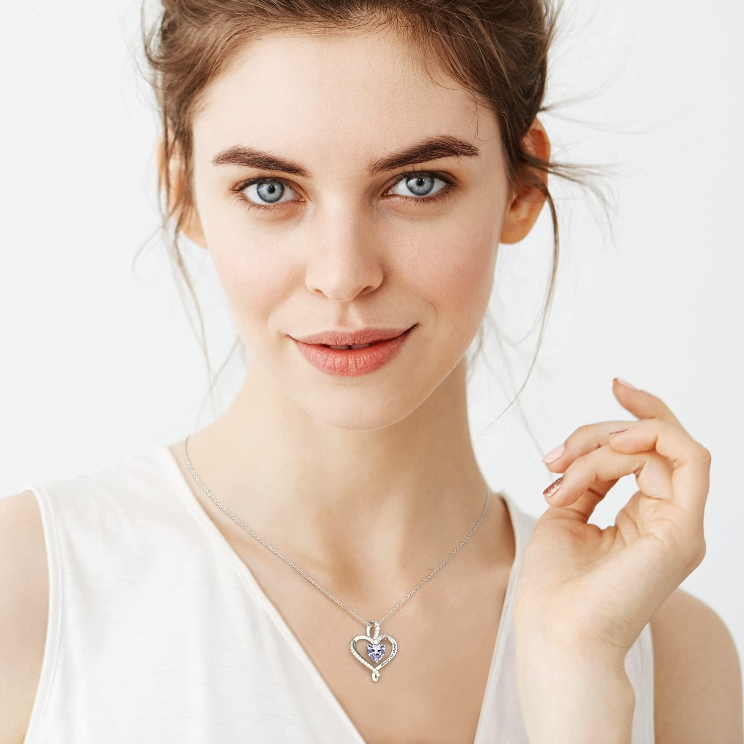 Sterling Silver Heart Necklace for Women - Big Ass Store