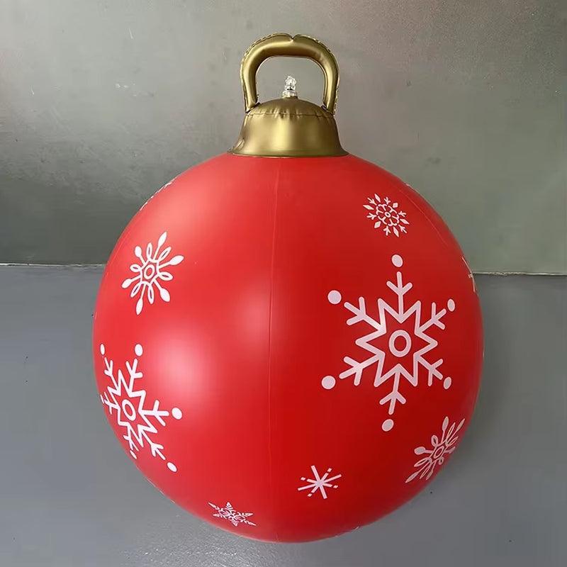 24"/60Cm Christmas Inflatable Decorated Ball Outdoor PVC Giant Xmas Ball - Big Ass Store