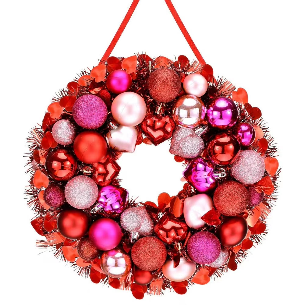 Floral Valentines Day Heart Wreath - Big Ass Store