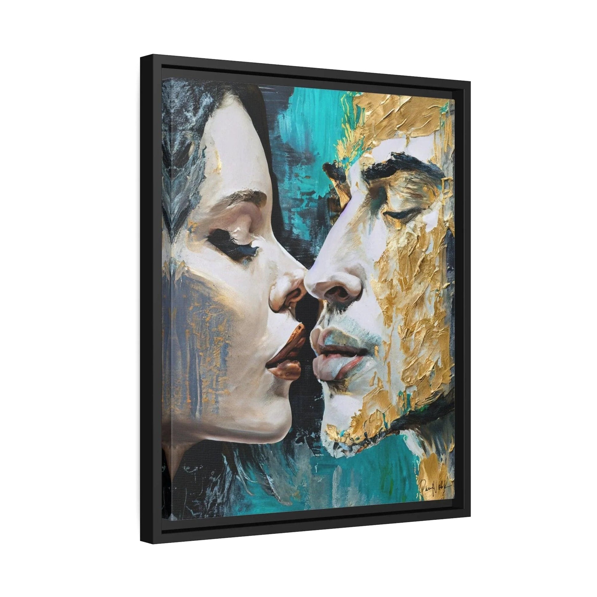 KISS ME Canvas Wall Art - by Queennoble - Big Ass Store