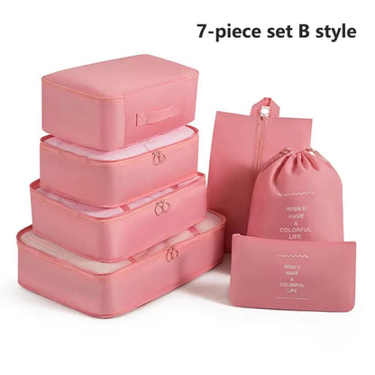 7Pcs Travel Organizer Suitcase and Storage Packing Cubes - Big Ass Store