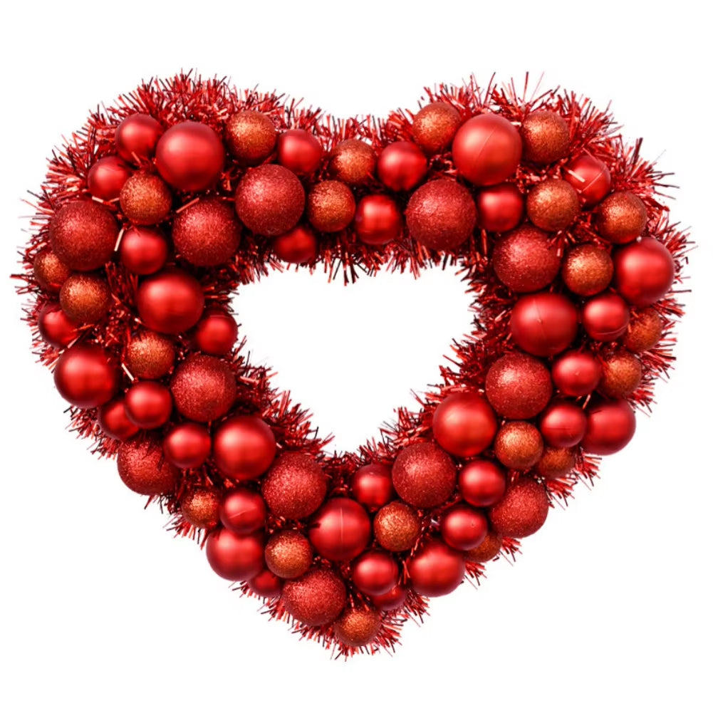 Floral Valentines Day Heart Wreath - Big Ass Store