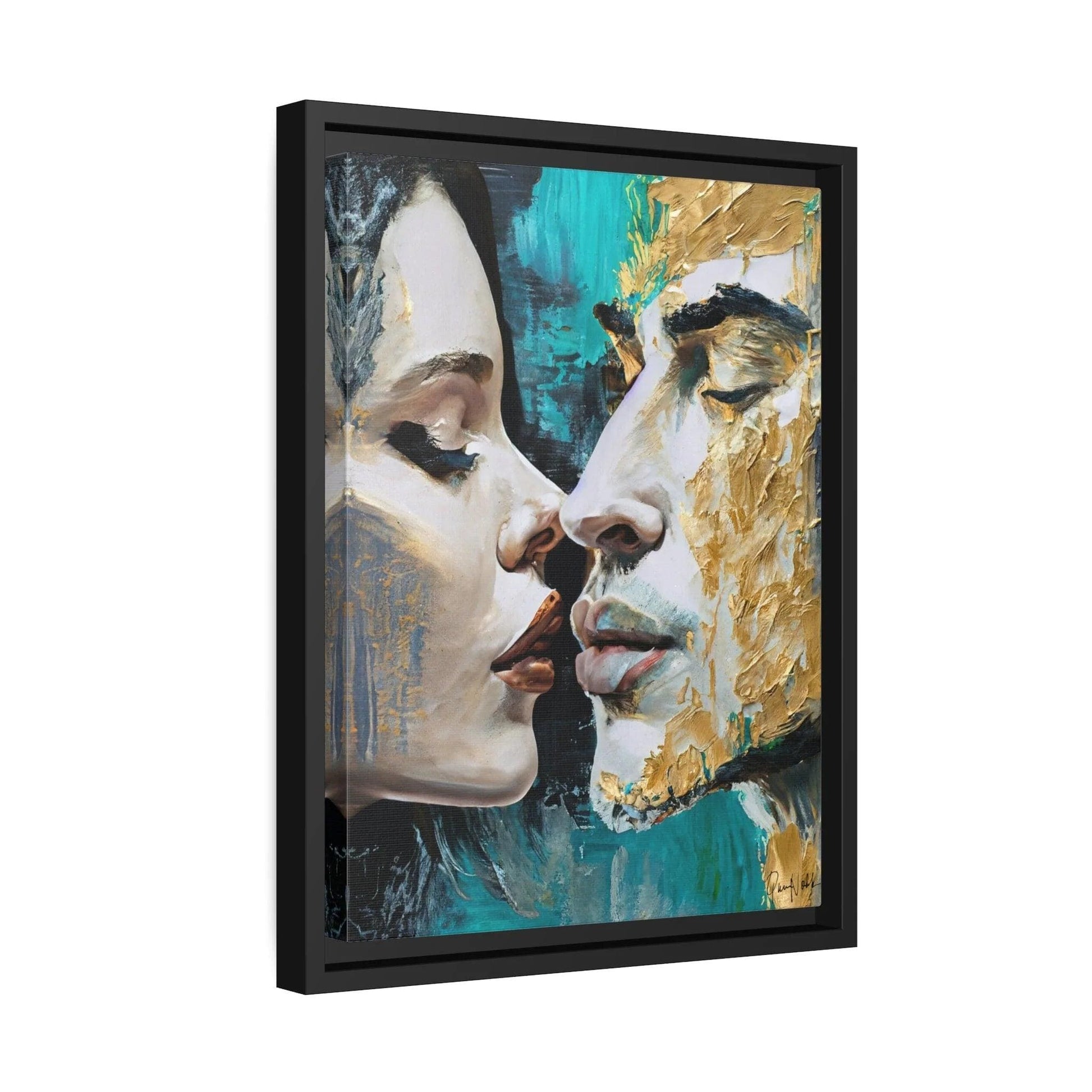 KISS ME Canvas Wall Art - by Queennoble - Big Ass Store