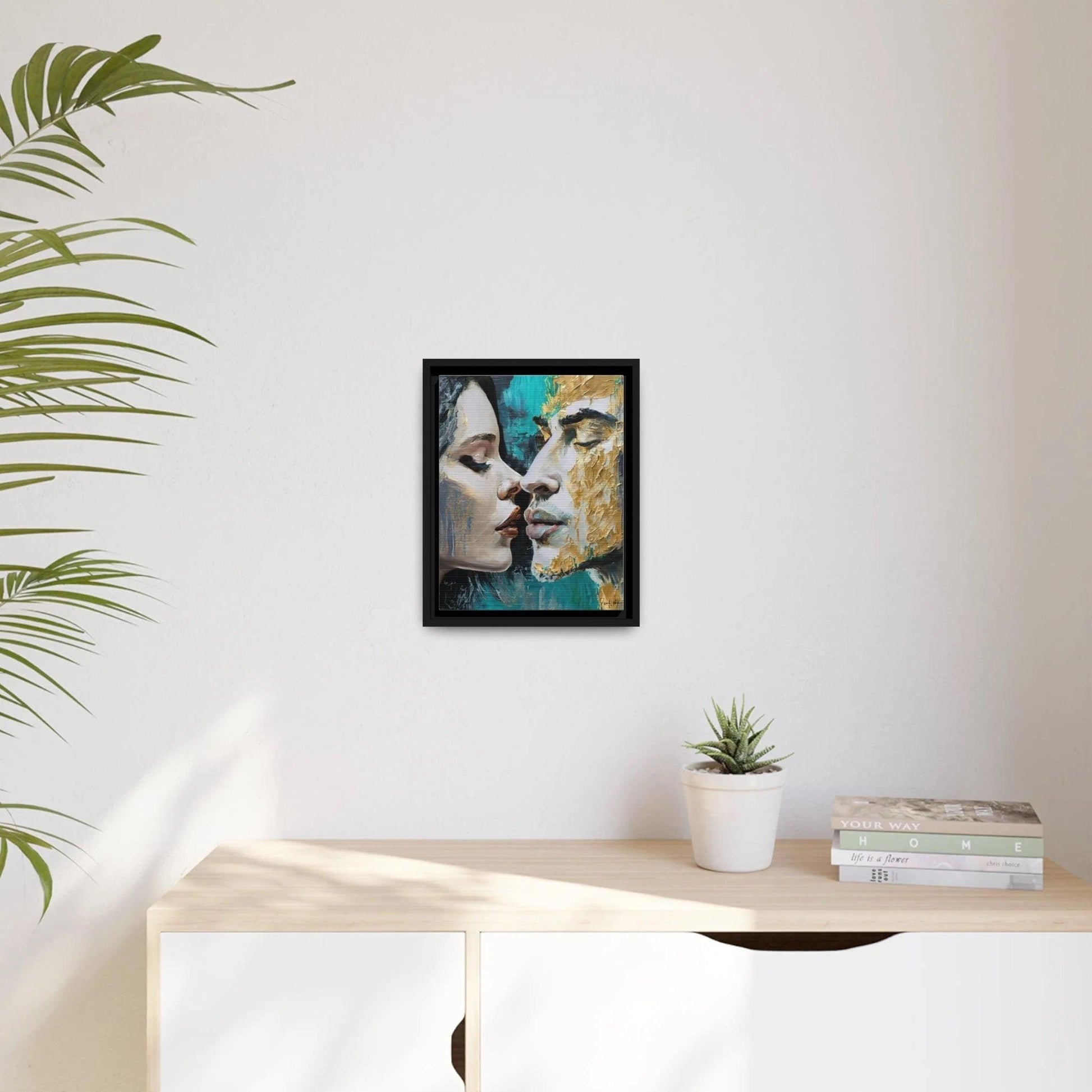 KISS ME Canvas Wall Art - by Queennoble - Big Ass Store
