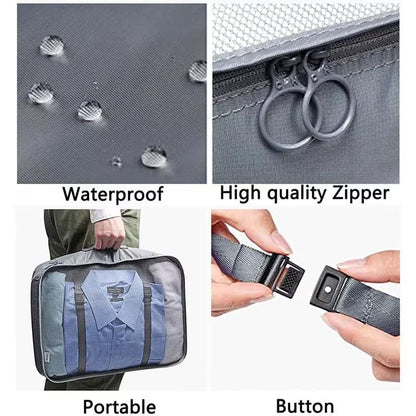 7Pcs Travel Organizer Suitcase and Storage Packing Cubes - Big Ass Store