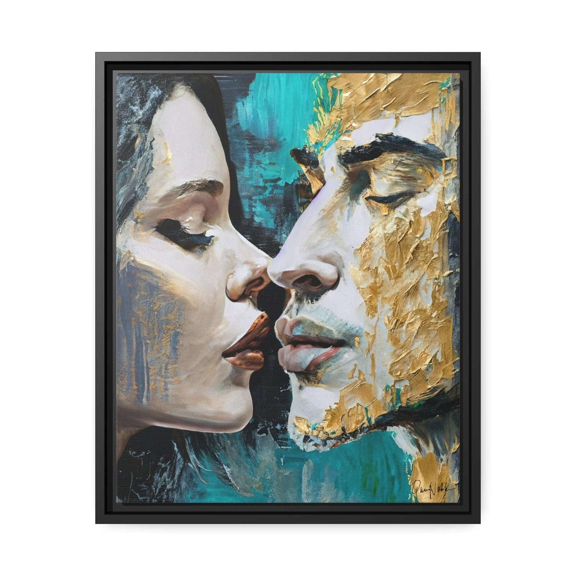 KISS ME Canvas Wall Art - by Queennoble - Big Ass Store