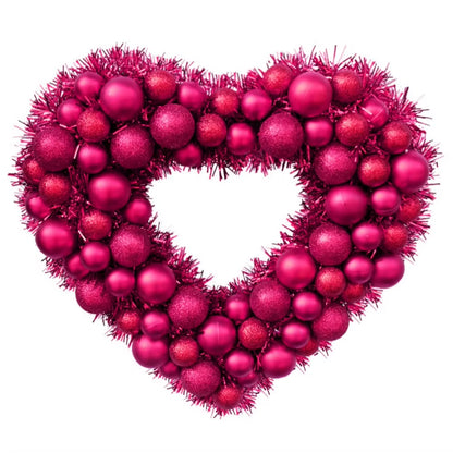 Floral Valentines Day Heart Wreath - Big Ass Store