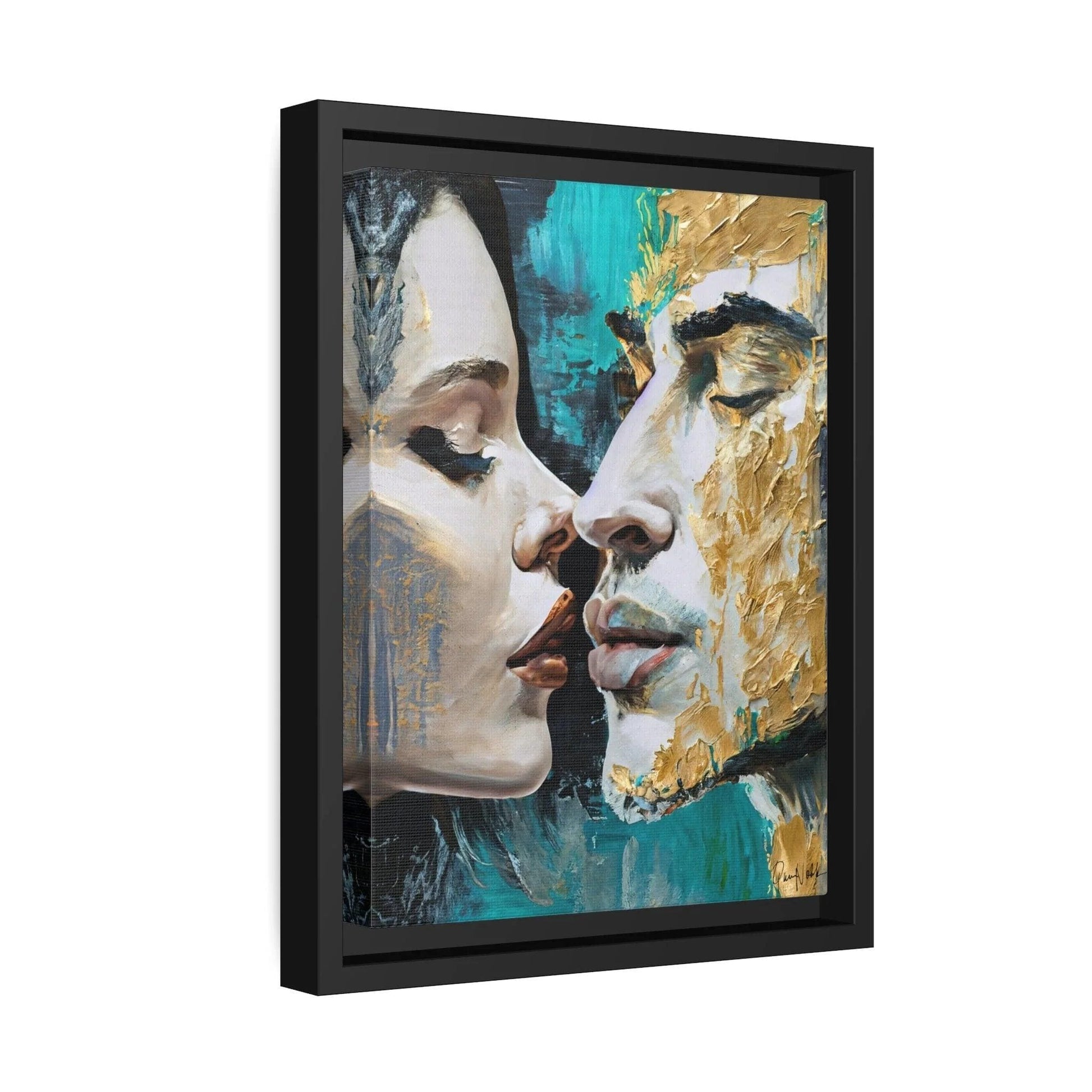 KISS ME Canvas Wall Art - by Queennoble - Big Ass Store