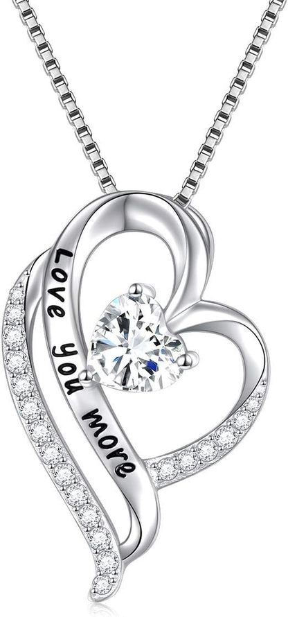 "Love You More" 925 Sterling Silver Pendant - Big Ass Store