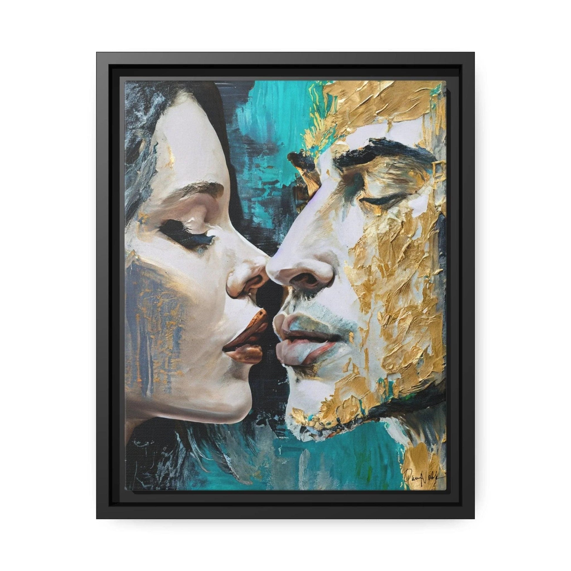 KISS ME Canvas Wall Art - by Queennoble - Big Ass Store