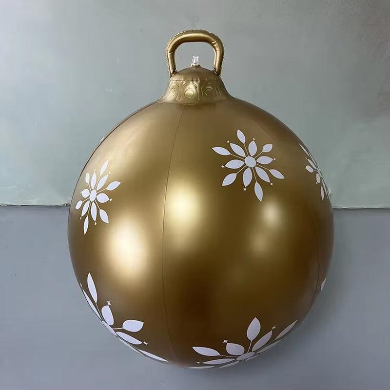24"/60Cm Christmas Inflatable Decorated Ball Outdoor PVC Giant Xmas Ball - Big Ass Store