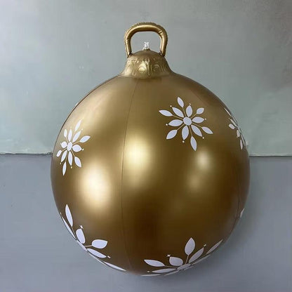 24"/60Cm Christmas Inflatable Decorated Ball Outdoor PVC Giant Xmas Ball - Big Ass Store