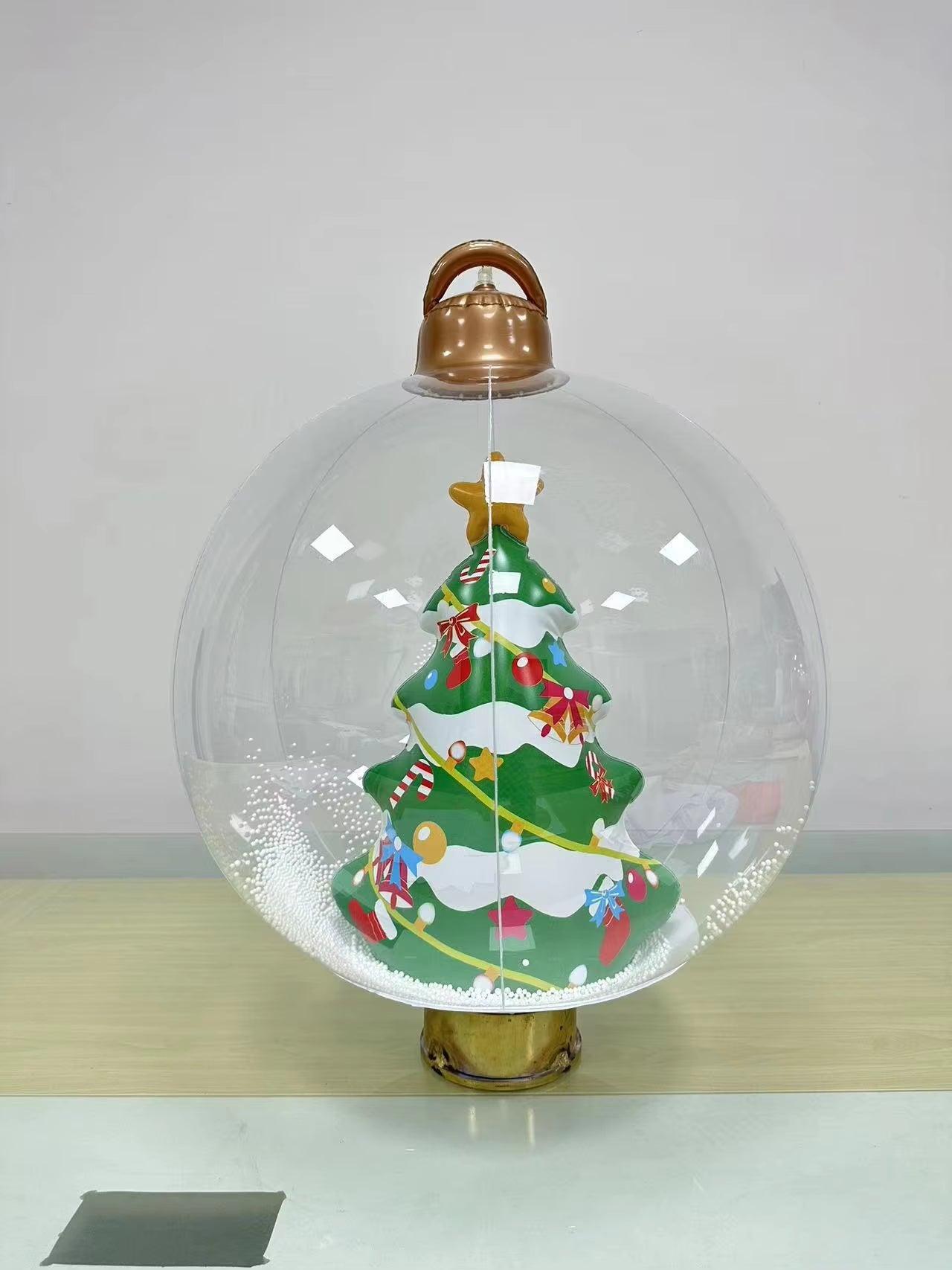 24"/60Cm Christmas Inflatable Decorated Ball Outdoor PVC Giant Xmas Ball - Big Ass Store