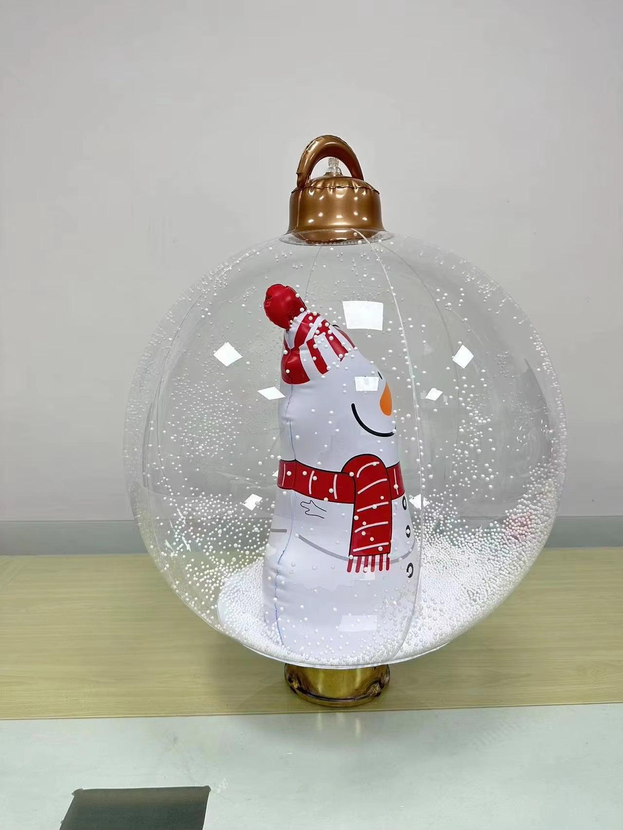 24"/60Cm Christmas Inflatable Decorated Ball Outdoor PVC Giant Xmas Ball - Big Ass Store