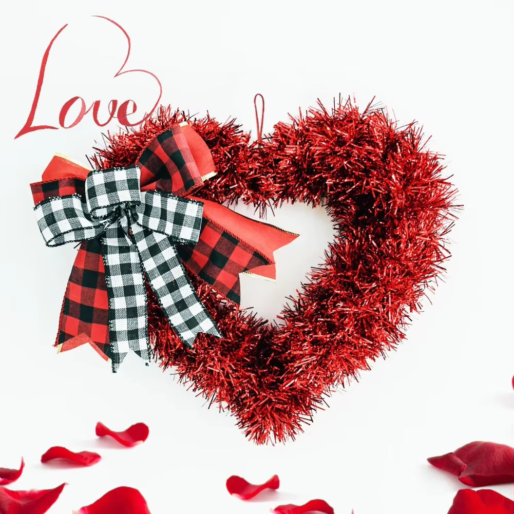 Floral Valentines Day Heart Wreath - Big Ass Store