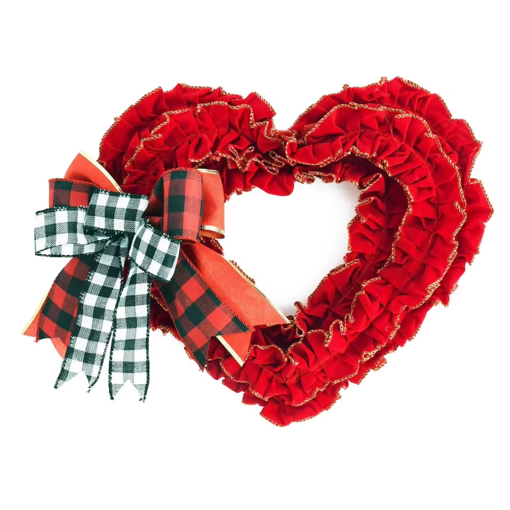 Floral Valentines Day Heart Wreath - Big Ass Store