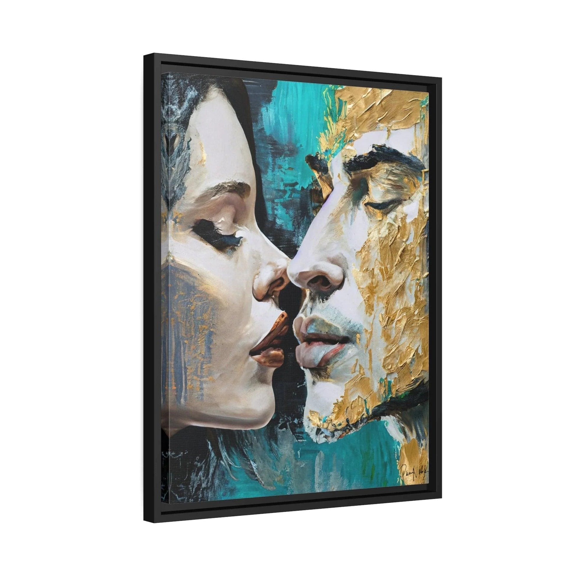 KISS ME Canvas Wall Art - by Queennoble - Big Ass Store
