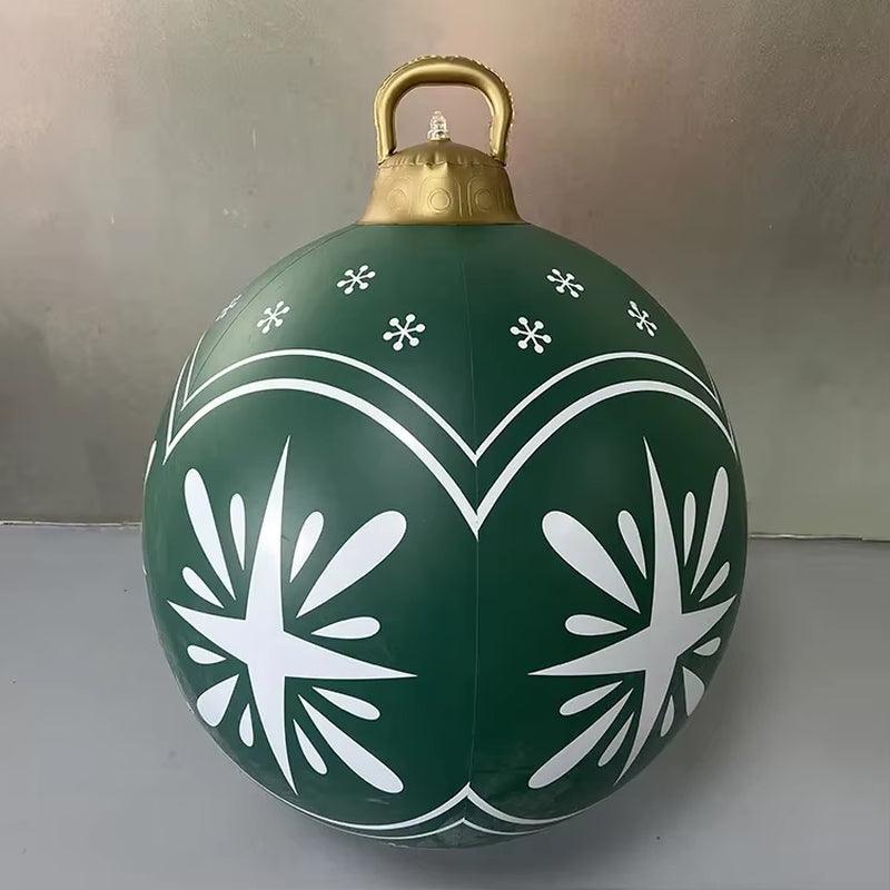 24"/60Cm Christmas Inflatable Decorated Ball Outdoor PVC Giant Xmas Ball - Big Ass Store