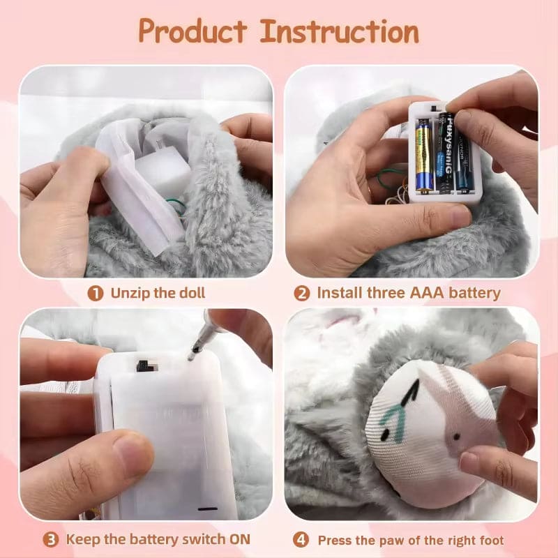 Kawaii Stitch Plush Baby Sleeping Companion with Soothing Music and Light - Big Ass Store