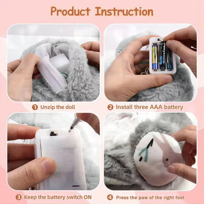 Kawaii Stitch Plush Baby Sleeping Companion with Soothing Music and Light - Big Ass Store