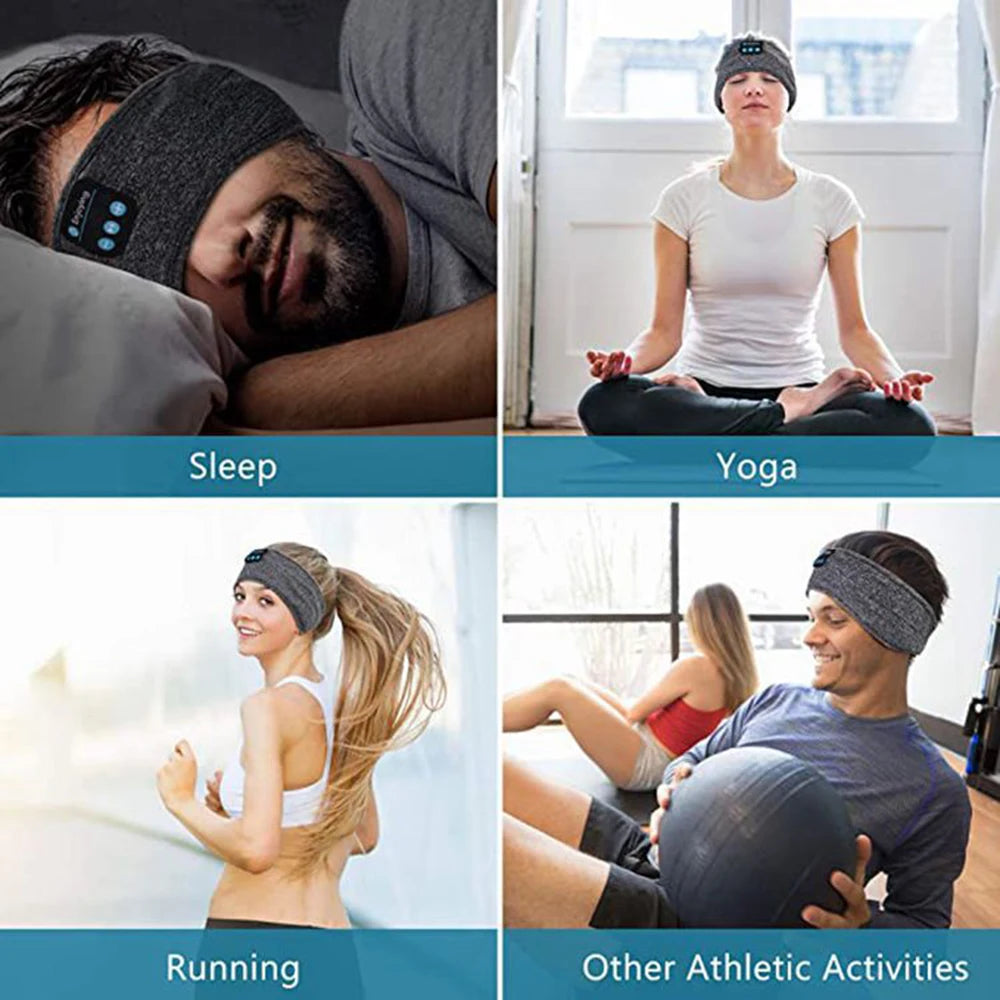 Bluetooth Sports Sleeping Headband & Wireless Music Eye Mask Supports Quality Sleep - Big Ass Store