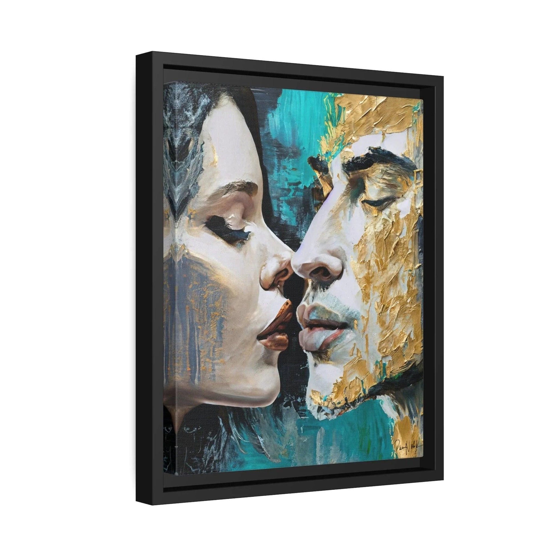 KISS ME Canvas Wall Art - by Queennoble - Big Ass Store