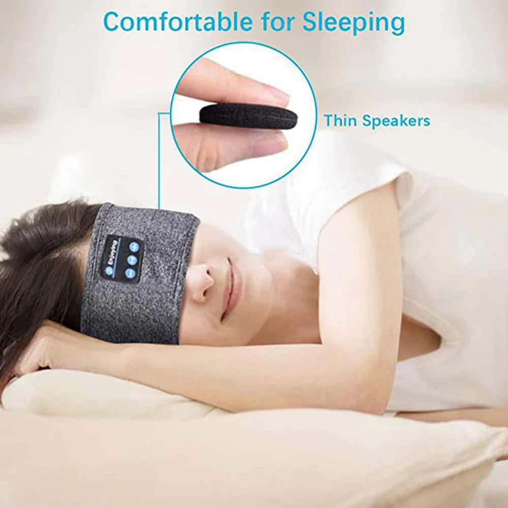 Bluetooth Sports Sleeping Headband & Wireless Music Eye Mask Supports Quality Sleep - Big Ass Store