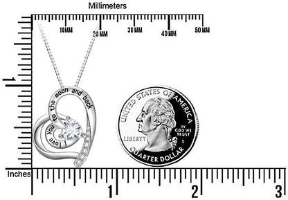 "Love You More" 925 Sterling Silver Pendant - Big Ass Store